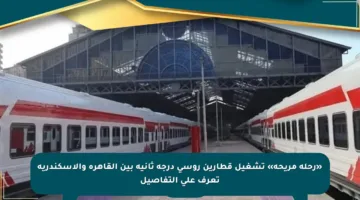 «رحلة مريحة» تشغيل قطارين روسي درجة ثانية بين القاهرة والإسكندرية تعرف على التفاصيل